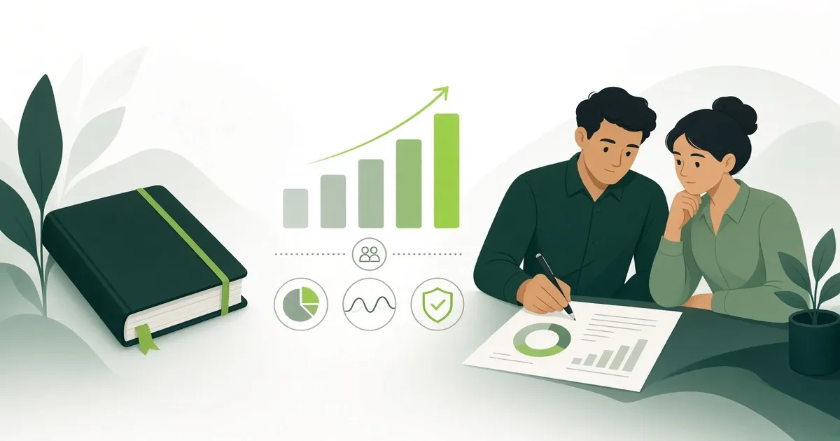 Spreadsheet and ledger showing partner investment contributions