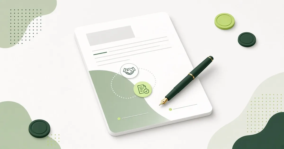 Checklist of financial topics for a business partnership agreement